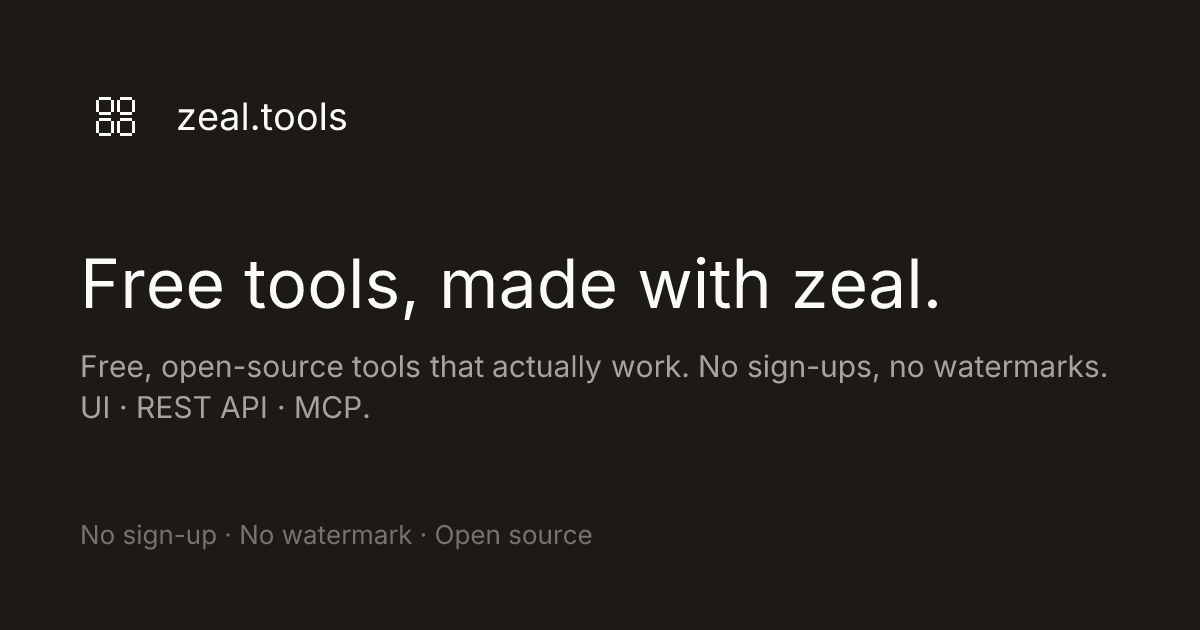 zeal.tools